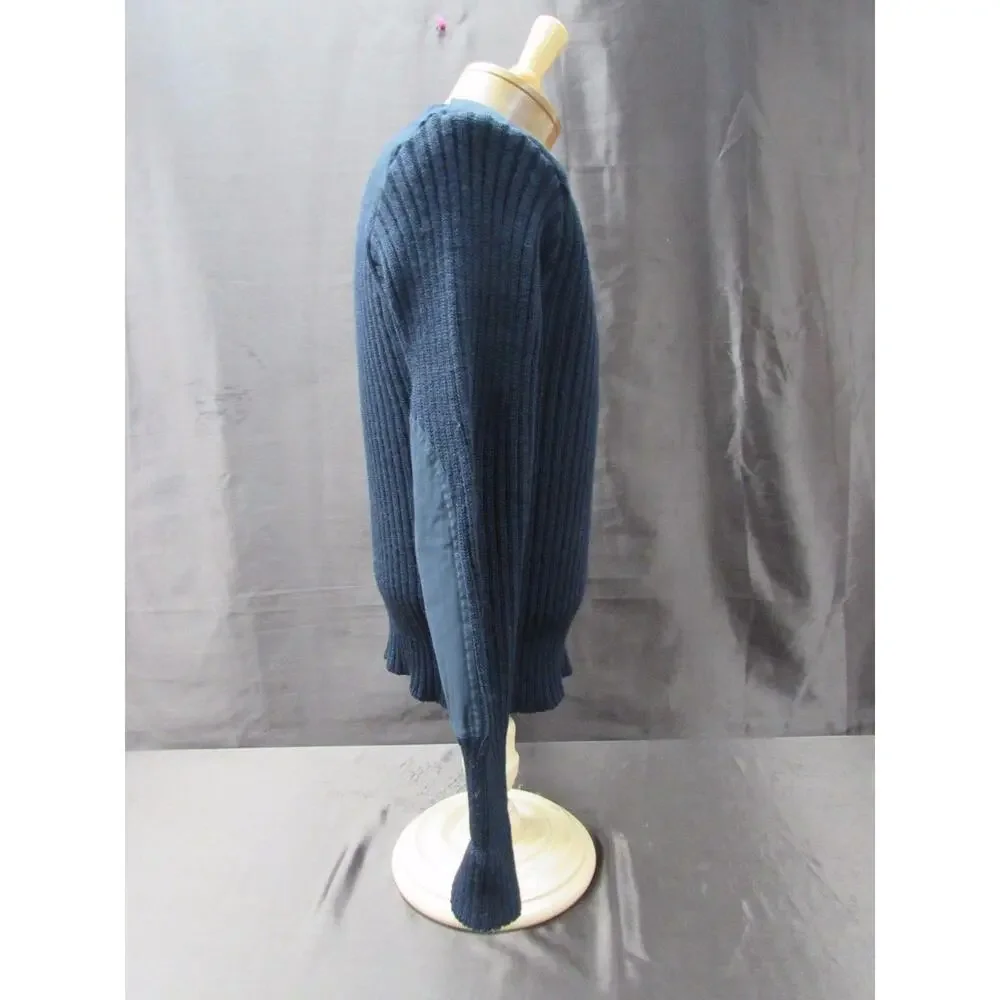 Vintage Brigade men's size 38 100% pure wool sweater made in england black